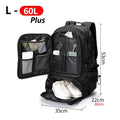 Hiking Backpack Water-Resistant Padded Back & Waist Belt