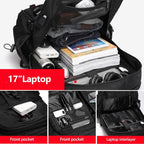 Hiking Backpack Water-Resistant Padded Back & Waist Belt