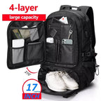 Hiking Backpack Water-Resistant Padded Back & Waist Belt