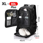 Hiking Backpack Water-Resistant Padded Back & Waist Belt