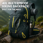 Hiking Backpack Waterproof Ergonomic & Breathable 40L Capacity