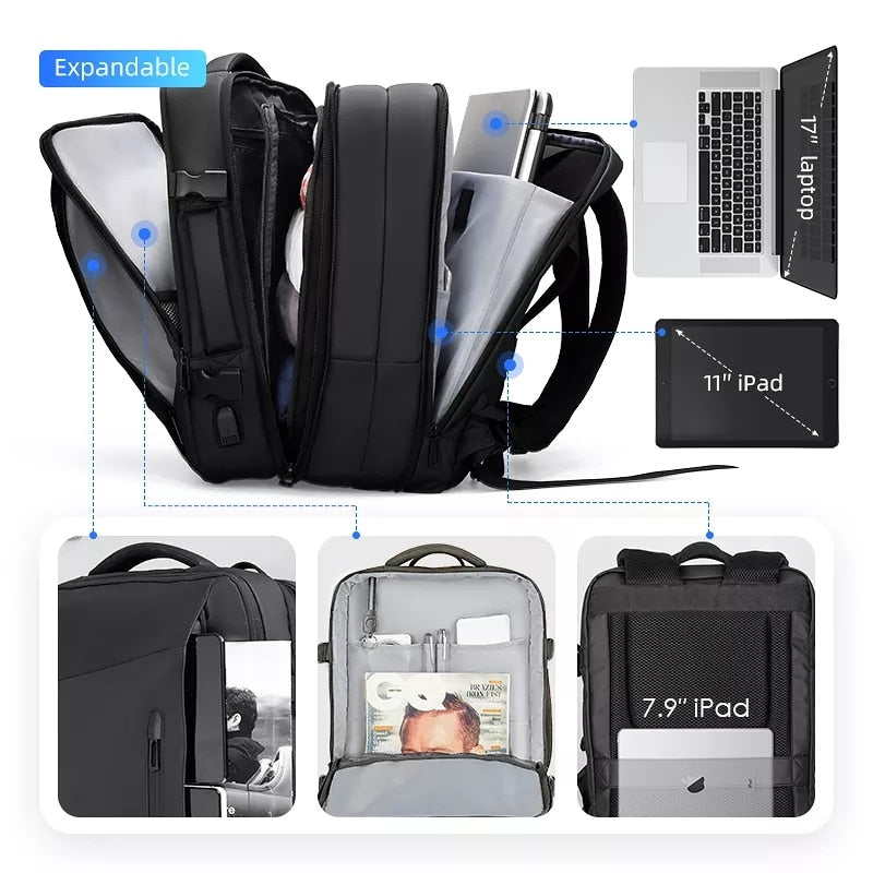 Hiking Backpack Waterproof Multilayer Breathable Mesh Back