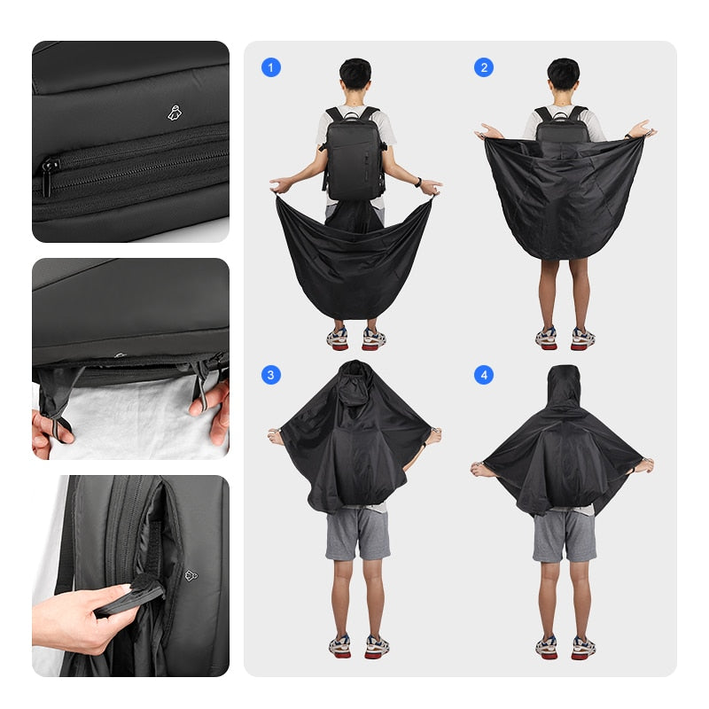 Hiking Backpack Waterproof Multilayer Breathable Mesh Back