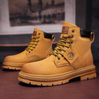 Hiking Boots Adjustable Lacing & Lugged Outsole