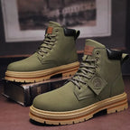 Hiking Boots Adjustable Lacing & Lugged Outsole