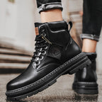 Hiking Boots Adjustable Lacing & Lugged Outsole