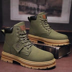 Hiking Boots Adjustable Lacing & Lugged Outsole