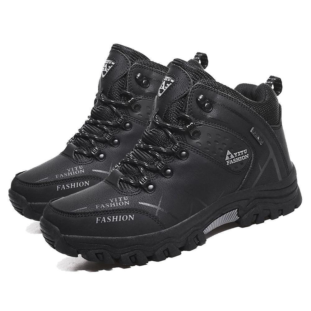 Hiking Boots Waterproof & Fleece-Lined Non-Slip Rubber Sole