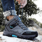 Hiking Boots Waterproof & Fleece-Lined Non-Slip Rubber Sole