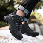 Hiking Boots Waterproof & Fleece-Lined Non-Slip Rubber Sole