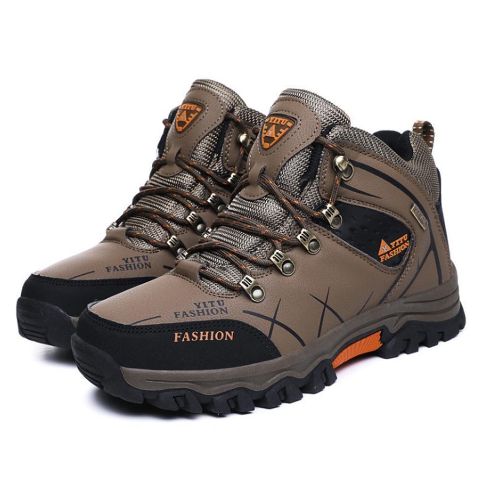 Hiking Boots Waterproof & Fleece-Lined Non-Slip Rubber Sole