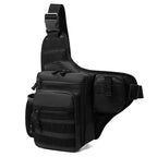 Hiking Chest Bag Water-Resistant 600D Oxford MOLLE & Mesh