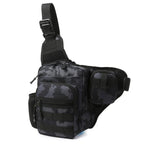 Hiking Chest Bag Water-Resistant 600D Oxford MOLLE & Mesh
