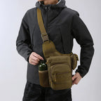 Hiking Chest Bag Water-Resistant 600D Oxford MOLLE & Mesh