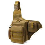Hiking Chest Bag Water-Resistant 600D Oxford MOLLE & Mesh