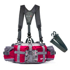 Hiking Hip Bag Waterproof Nylon Convertible Strap