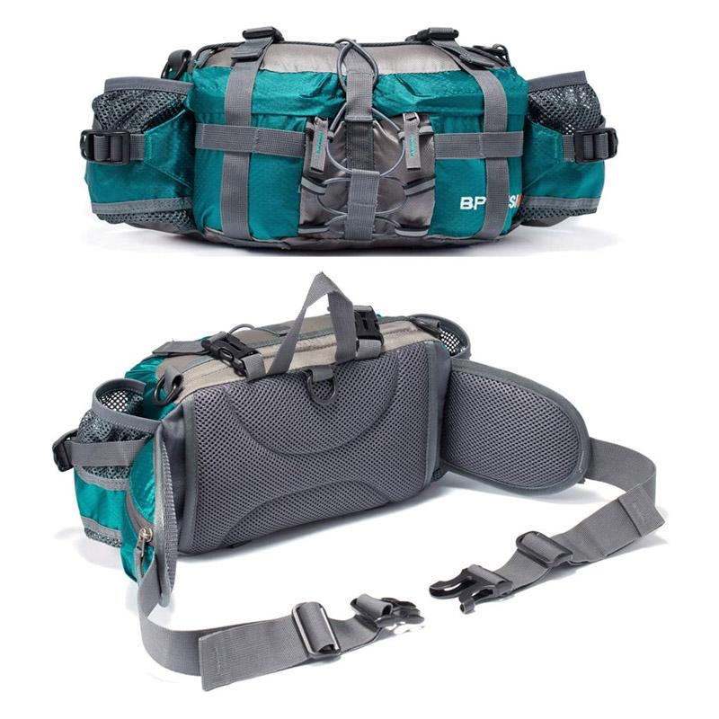 Hiking Hip Bag Waterproof Nylon Convertible Strap