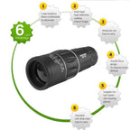 Hiking Monocular 10X HD Photo & Video Water-Resistant