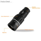 Hiking Monocular 10X HD Photo & Video Water-Resistant