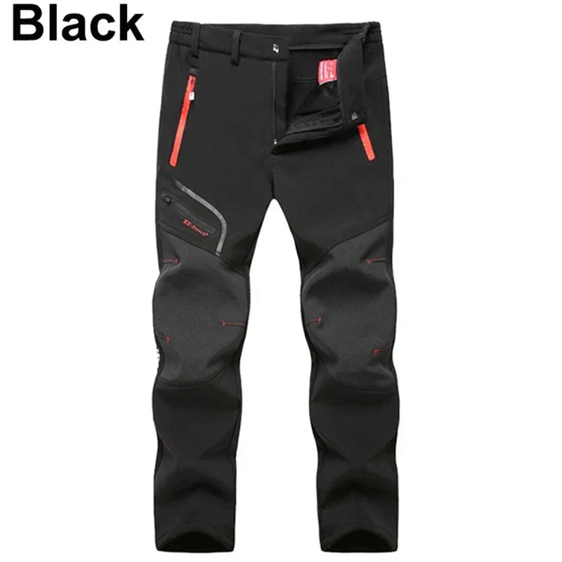 Hiking Pants Softshell Waterproof & Windproof Warm Lined