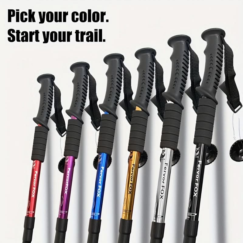 Hiking Pole Telescopic Foldable Non-Slip Grip