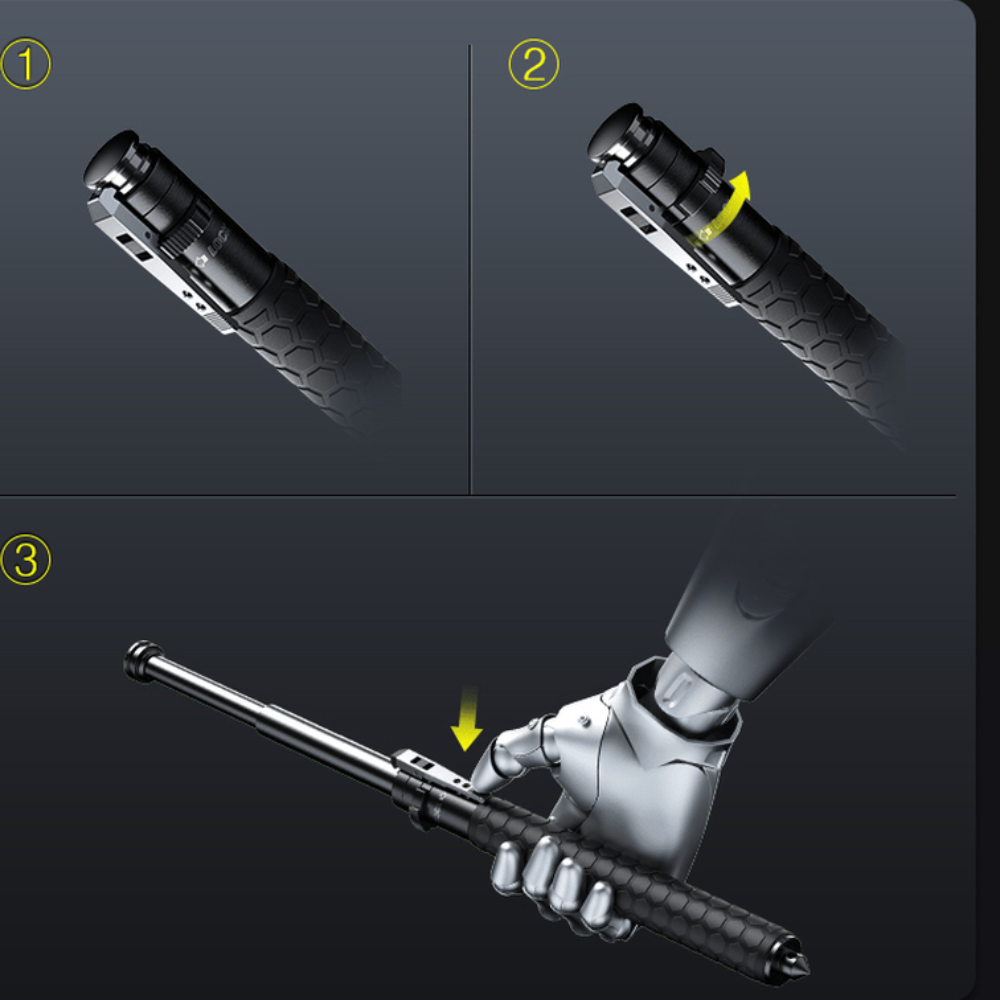 Hiking Pole Telescopic One-Click & Anti-Slip Grip