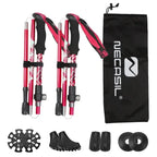 Hiking Poles Collapsible Lightweight Aluminum Adjustable Length