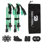 Hiking Poles Collapsible Lightweight Aluminum Adjustable Length