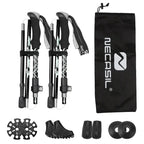 Hiking Poles Collapsible Lightweight Aluminum Adjustable Length