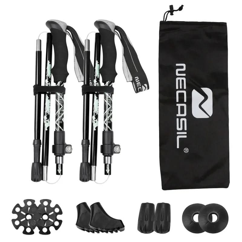 Hiking Poles Collapsible Lightweight Aluminum Adjustable Length