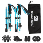 Hiking Poles Collapsible Lightweight Aluminum Adjustable Length