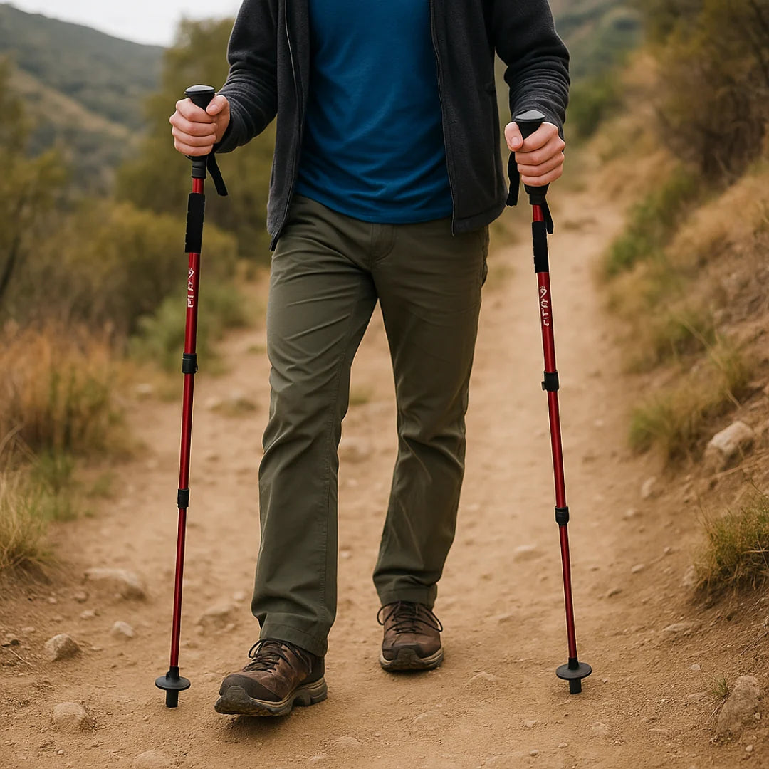 Hiking Poles Foldable Aluminum Adjustable