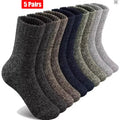 Hiking Socks Merino Wool Thick Cushioning Set of 5