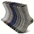 Hiking Socks Merino Wool Thick Cushioning Set of 5