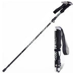 Hiking Stick Quick-Fold Alloy Steel Shock-Absorbing Grip