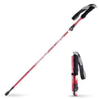 Hiking Stick Quick-Fold Alloy Steel Shock-Absorbing Grip