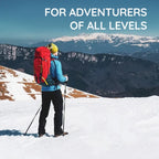 Hiking Stick Quick-Fold Alloy Steel Shock-Absorbing Grip