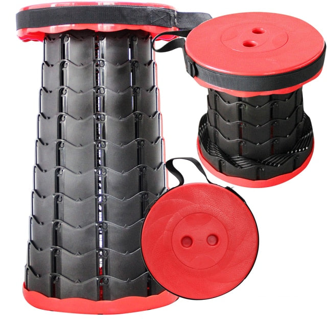 Hiking Stool Foldable Adjustable Lightweight Shoulder Strap