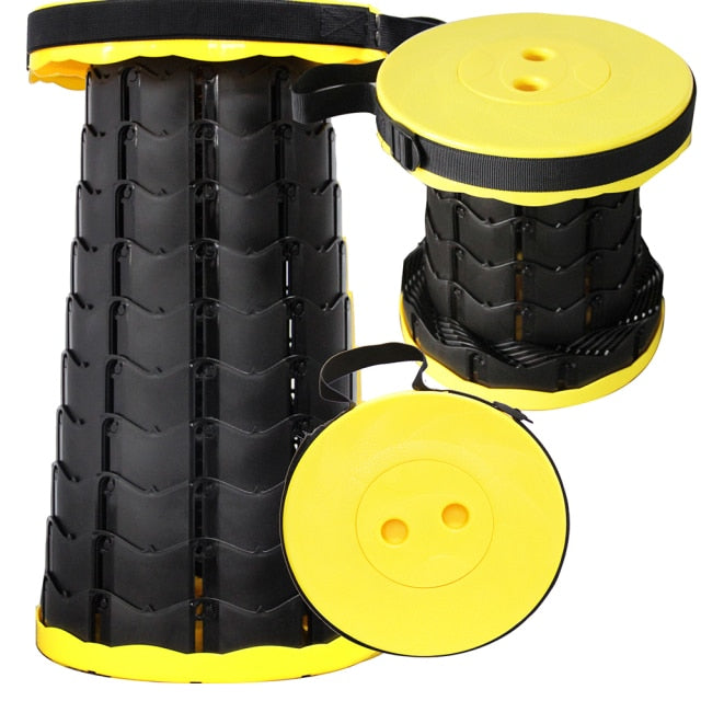 Hiking Stool Foldable Adjustable Lightweight Shoulder Strap