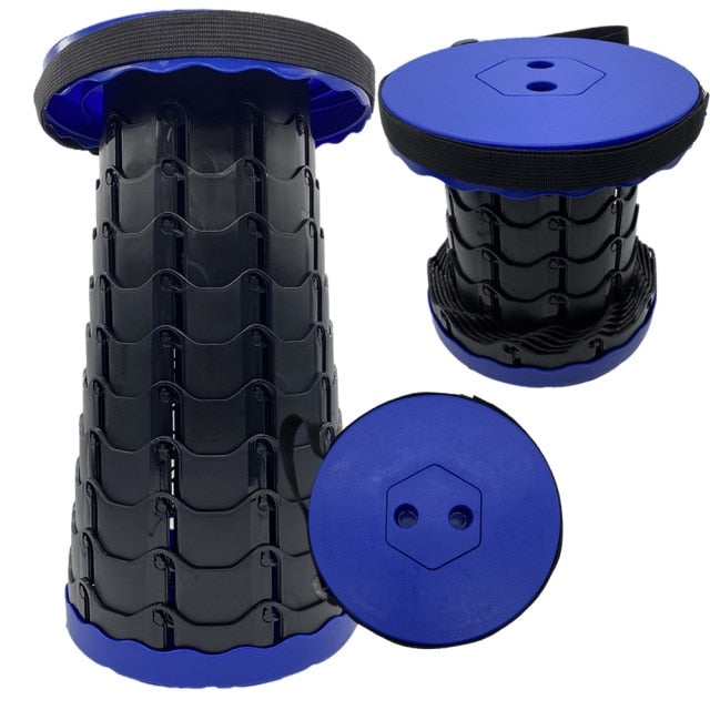 Hiking Stool Foldable Adjustable Lightweight Shoulder Strap