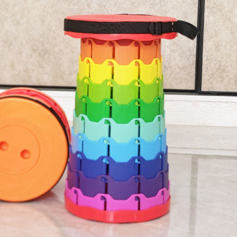 Hiking Stool Foldable Adjustable Lightweight Shoulder Strap