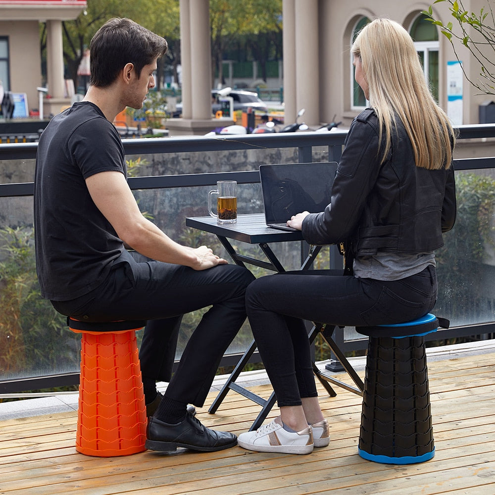 Hiking Stool Foldable Adjustable Lightweight Shoulder Strap