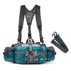 Hiking Waist Bag Water-Resistant Dual Bottle Holders