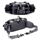 Hiking Waist Bag Water-Resistant Dual Bottle Holders