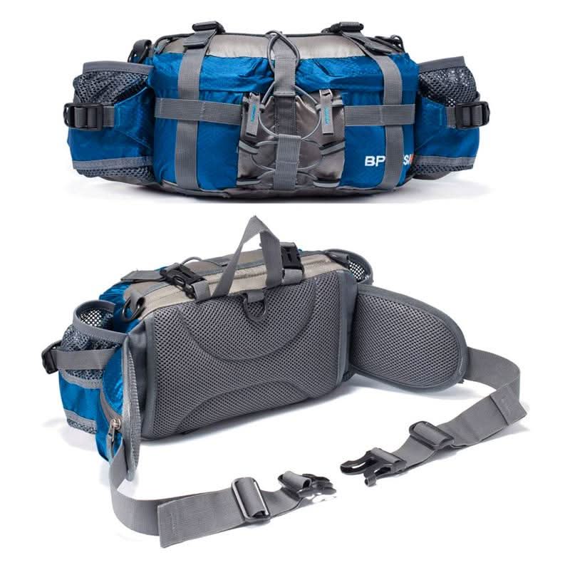 Hiking Waist Bag Water-Resistant Dual Bottle Holders