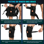 Hinged Knee Brace Removable Aluminum Hinges Gel Patella