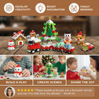 Holiday Building Block Set Interlocking Multi-Color Reusable