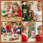 Holiday Building Block Set Interlocking Multi-Color Reusable