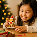 Holiday Building Block Set Interlocking Multi-Color Reusable