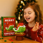 Holiday Building Block Set Interlocking Multi-Color Reusable